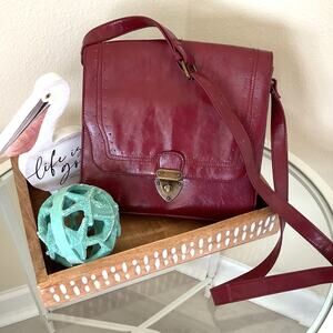 Mossimo Supply Co Red Leather Crossbody Purse